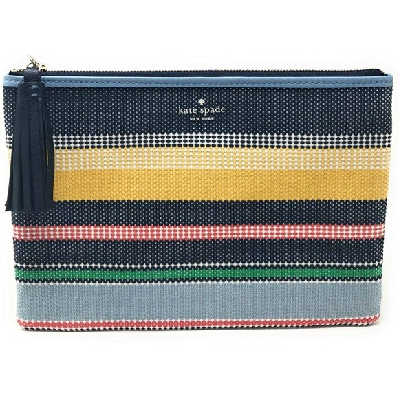 kate spade Handbags - NEW Kate Spade Ash Street Boardwalk Striped Pouch